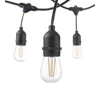 ENER-J Pack of 10 2W Filament Bulb for T454T447 String Bulb Kit in Black ENER-J Black