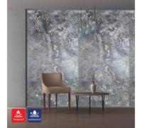 Ener-J Pack Of 2 Britwall Charcoal-Toned Flexible Marble Wall Panel Sheet 1200 X 600 mm