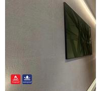 Ener-J Pack Of 2 Britwall Vertical Ripple Cream 3D Pu Wall Panel 1200 X 600 mm