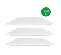 ENER-J Pack of 3 595x595 LED Backlit with UGR19 100 Lm W No Flicker CE driver in White ENER-J White
