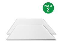 ENER-J Pack of 3 60x60 Slim Backlit 40W 3800Lm PMMA 2mm Diffuser Flicker Free in White ENER-J White
