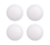 ENER-J Pack of 4 12W Recessed Round LED Downlight Mini Panel 170mm Diameter, Hole Size 160mm | Pack of 4 - 3000K