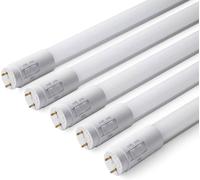 ENER-J Pack of 5 T8 LED Tubes 150cm 22W CCT Adjustable Nano Plastic in White ENER-J White