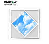 ENER-J Pack of 6 60x60cm Diamond Sky Cloud LED Light 70W Cool White Pack | Size: 60x60 cm ENER-J White 60x60 cm