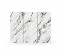Ener-J Premium High-Gloss Marble Spc Panels (Up To 3-Piece Continuity) Size:1220 X 2440 X 4 mm (Pack Of 3)