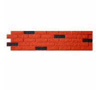 Ener-J Red Brick Effect Hard Pu Wall Panel 1160X300X25mm Pack Of 2