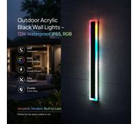 ENER-J RGB LED Outdoor Wall Light Bar IP65 Waterproof 60cm in Black ENER-J Black