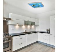 ENER-J Set of 4 40W 2D Ocean Marine Ceiling Lights 60x60cms with 4 xFoldable Screwless Mounting Frames