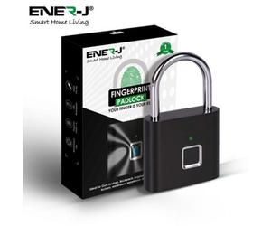 Ener-J Sha5304 Smart Fingerprint Padlock Waterproof Padlocks & Luggage Lock