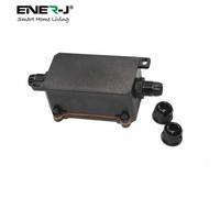 Ener-J Sha5305 High Quality Smart Wifi Weatherproof Outdoor Relay Switch Black