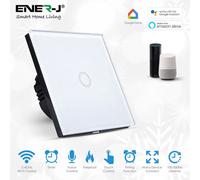 Ener-J Sha5312 Smart 1 Gang Wi-Fi Touch Switch No Neutral Needed