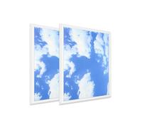 ENER-J SKY Cloud 2D with Borderline LED Backlit Panel, 60x60cms, 40W, 2pcs pack
