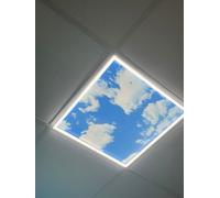 Ener-J Sky Cloud 2D With Borderline Led Backlit Panel, 60X60Cms, 40W, 2Pcs Pack With 2X Foldable Surface Mounting Frames