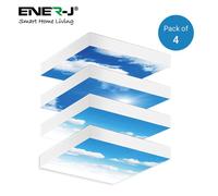 ENER-J SKY Cloud LED 3D version 60x60cms 40W 4 Foldable Surface in White | Size: 60x60 cm ENER-J White 60x60 cm