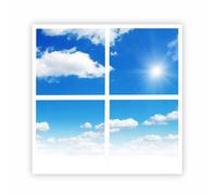 ENER-J SKY Cloud LED Panel 2D version, 60x60cms, 40W (4 pcs set) in White | Size: 60x60 cm ENER-J White 60x60 cm