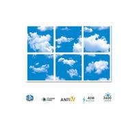 ENER-J SKY Cloud LED Panel 3D version, 60x60cms, 40W (6 pcs set) in White | Size: 25 cm diameter x 19 cm high ENER-J White 25 cm diameter x 19 cm high