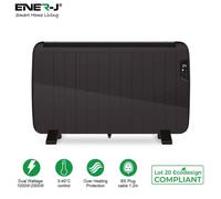 ENER-J Smart 2000W Radiator Heater with Aluminium Heating Element, Black in White ENER-J White