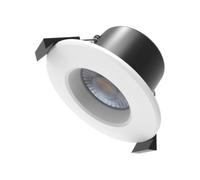 Ener-J Smart Fire Rated Downlight 8W Cct Changeable & Dimming Ip65 With White Bezel
