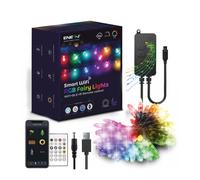 ENER-J Smart Magic RGB LED Fairy Lights 5m 50 LED WiFi BLE with UK Plug & Remote in White | Size: 25 cm diameter x 19 cm high ENER-J White 25 cm diameter x 19 cm high