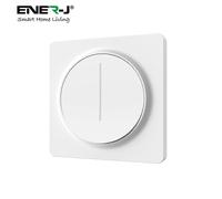 ENER-J Smart Wi-Fi Dimmable Switch 1 Gang, Smart Dimmable Switch For Led Lights, Compatible With Alexa For Dimming Lights & Bulbs, White