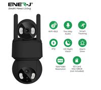 ENER-J Smart Wi-Fi Dual Lens Outdoor Dome IP Camera - Black Housing, IP65