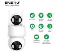 ENER-J Smart Wi-Fi Dual Lens Outdoor Dome IP Camera - White Housing, IP65
