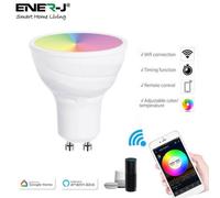 Ener-J Smart Wi-Fi Gu10 Led Lamp Dimmable Rgb+W+Ww Spotlight Bulb For Home Lighting 5W
