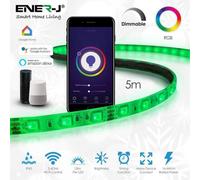 Ener-J Smart Wi-Fi Rgb Led Strip Plug And Play Kit 12V 5 Meters Ip65