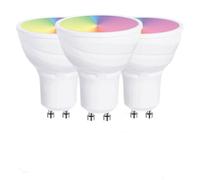 ENER-J Smart WiFi GU10, 5W, RGB+CCT Changing & Dimmable via APP (3pc pack) in White | Size: 25 cm diameter x 19 cm high ENER-J White 25 cm diameter x 19 cm high