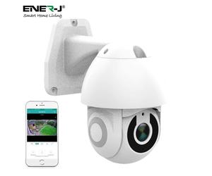 ENER-J Smart WiFi Outdoor Dome Security Camera 2K 3MP Pan-Tilt with Night Vision & 2-Way Audio - White ENER-J White