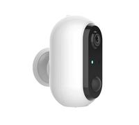 ENER-J Smart Wireless 1080P Battery Camera with 2 pcs 18650 Battery, ENERJSMART APP in White ENER-J White