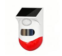 Ener-J Smart Wireless Solar Powered Outdoor Siren With Remote
