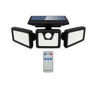 Ener-J Solar Sensor 3 Heads Wall Light ,2400Mah, 6000-6500K