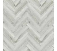 ENER-J SPC Herringbone Luxury Vinyl Flooring Wood Finish 625x125mm in Light Grey ENER-J Light Grey