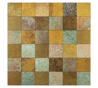 Ener-J Square Multi Bronze Peel And Stick Aluminium Tile 305X305mm Pack 4