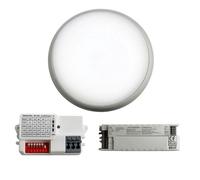 ENER-J Superhero 9-in-1 CCT & Wattage Switchable LED Bulkhead with Plug-and-Play Microwave Sensor & Emergency Module, IP65, IK10, 315 mm