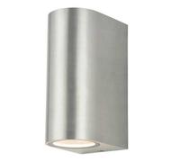 Ener-J Up-Down Gu10 Fitting Wall Light Silver Housing