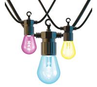 ENER-J Wi-Fi LED String Light with RGB+WW Filament Bulbs, 7.2M & 12pcs Filament Bulbs with Adapter & UK fused Plug ENER-J White 25 cm diameter x 19 cm high