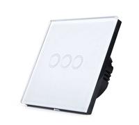ENER-J Wi-Fi Smart 3 Gang Touch Switch, Only Live Connection (with mini adapter) in White ENER-J White