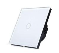 ENER-J WiFi Light Switch White - 1 Gang Smart Light Switch No Neutral Required, Alexa & Google Compatible, UK Glass Touch Panel