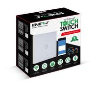 Ener-J Wifi Smart 2 Gang Touch Switch, Only Live Connection (With M