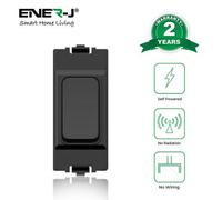 Ener-J Wireless & Batteryless Kinetic Grid Switch, Black