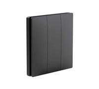 ENER-J Wireless Kinetic 3 Gang Light Switch Black ENER-J Black