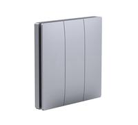 ENER-J Wireless Kinetic 3 Gang Switch Silver IP56 Waterproof Battery ENER-J Silver