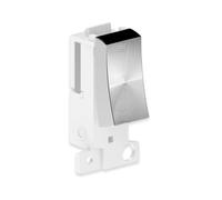 ENER-J Wireless Kinetic Grid Switch 1 Gang Self Powered Satin Chrome in White ENER-J White