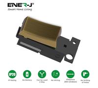ENER-J Wireless Kinetic Grid Switch Module Antique Brass Single Gang in Gold ENER-J Gold