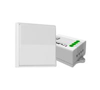 ENER-J Wireless Kinetic Light Switch Kit (1-Gang) with 500W RF Receiver - White in Light Beige | Size: 1190mm x 1115mm ENER-J Light Beige 1190mm x 1115mm