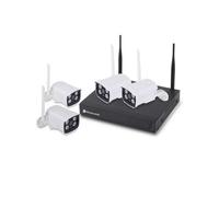 Ener-J Wireless Security Cctv System With 4 Ip Cameras, 8Ch Nvr (Hard Disk Not Included)