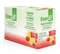 Ener-Life Ener-B+ Raspberry Lemonade Effervescent Vitamin B Complex+ Drink - 30 Sachets