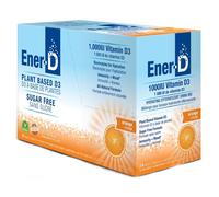 Ener-Life Ener-D Orange Effervescent Vitamin D Drink - 24 Sachets - Be